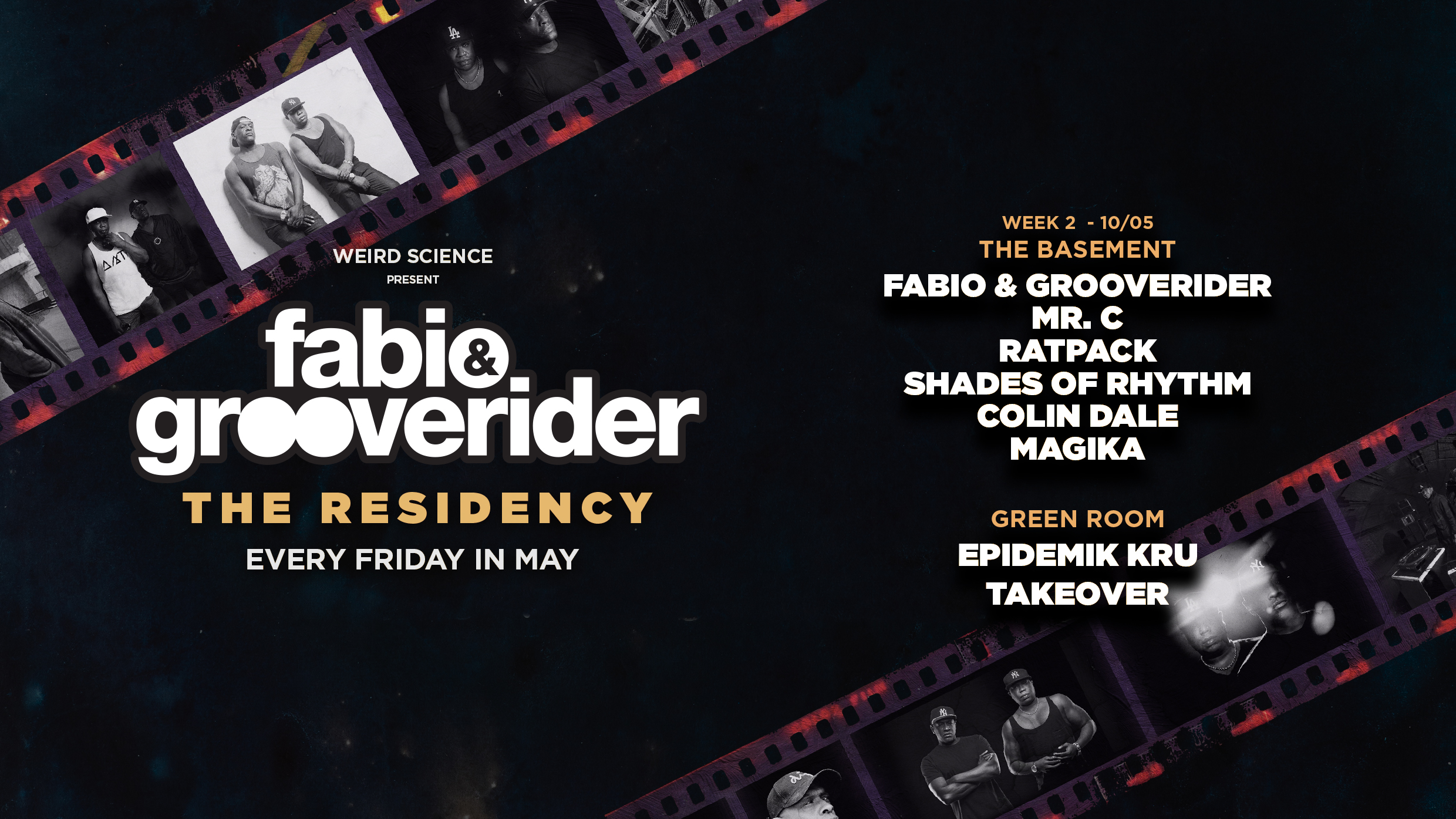 The legendary Fabio & Grooverider are taking over XOYO London EVERY Friday in May! See you there!