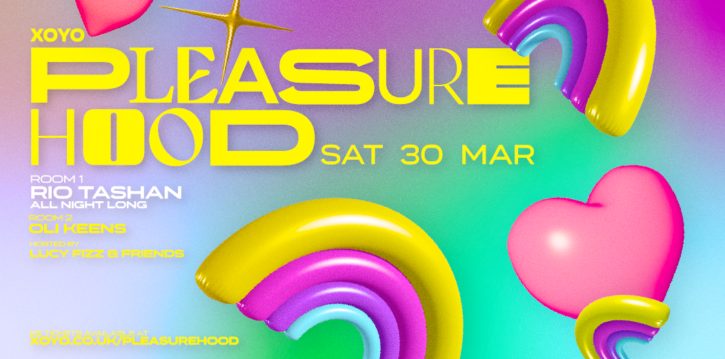 Join us for a special edition of Pleasurehood as Rio Tashan takes this Firday!